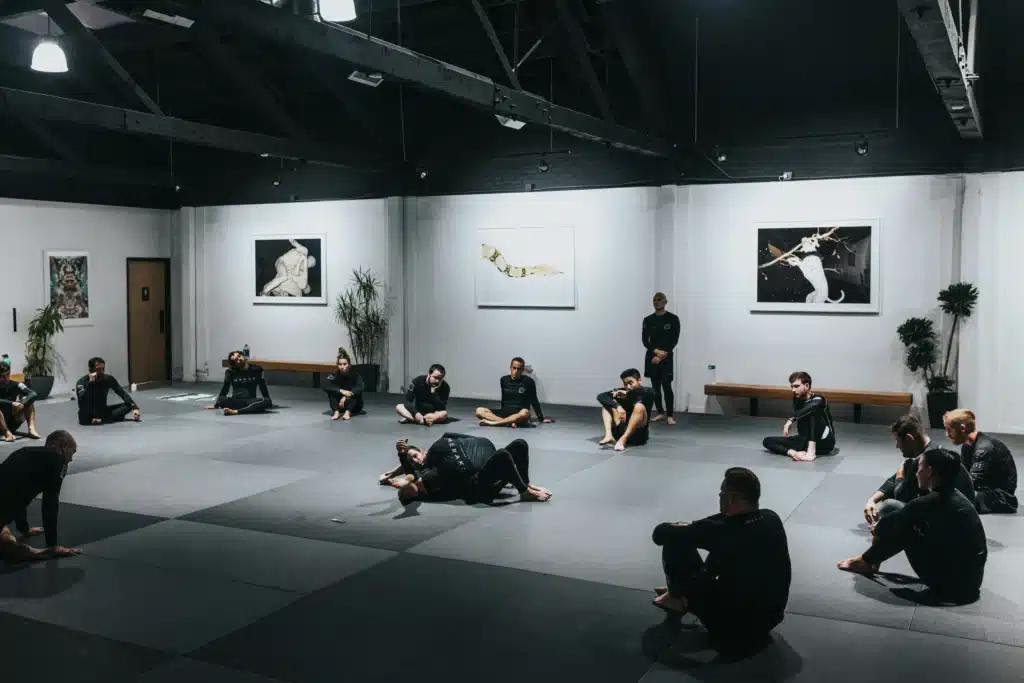 cours de sport de combat sur tatami