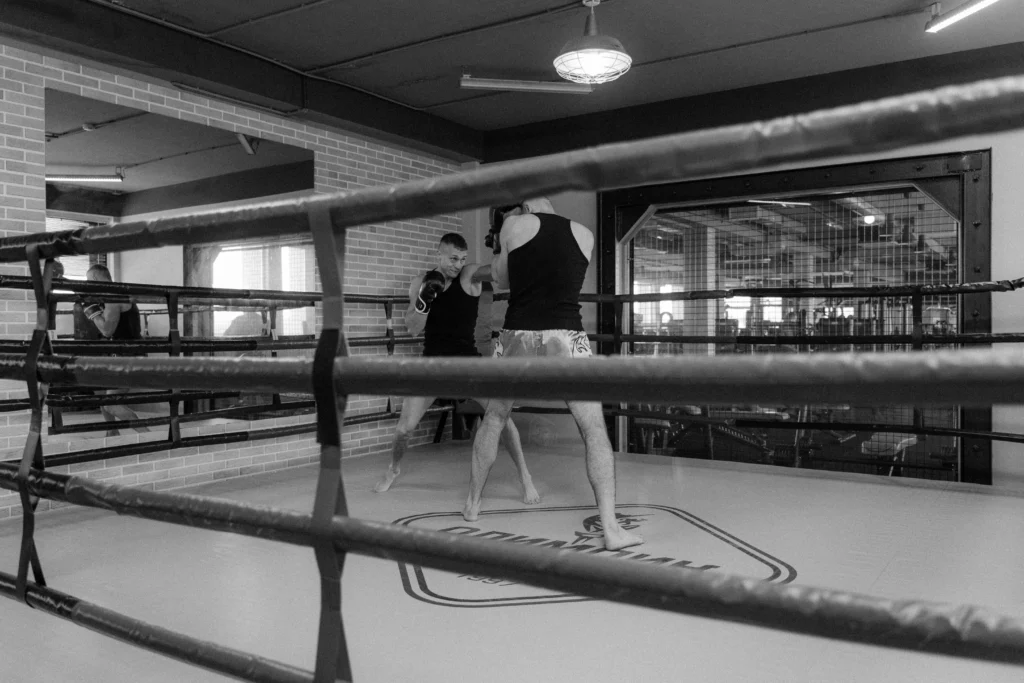aire de combat de la salle de sport